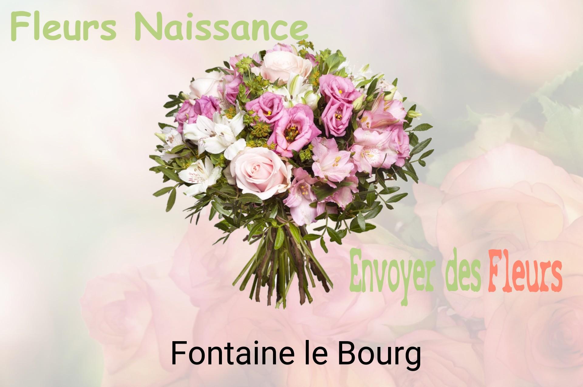Bouquet de fleurs de naissance livré à Fontaine-le-Bourg